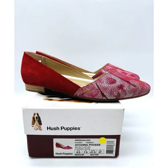 Hush Puppies Shoes Hush Puppies Womens Jovanna Phoebe Slip On Flat Red Snake Print Us 95m Poshmark